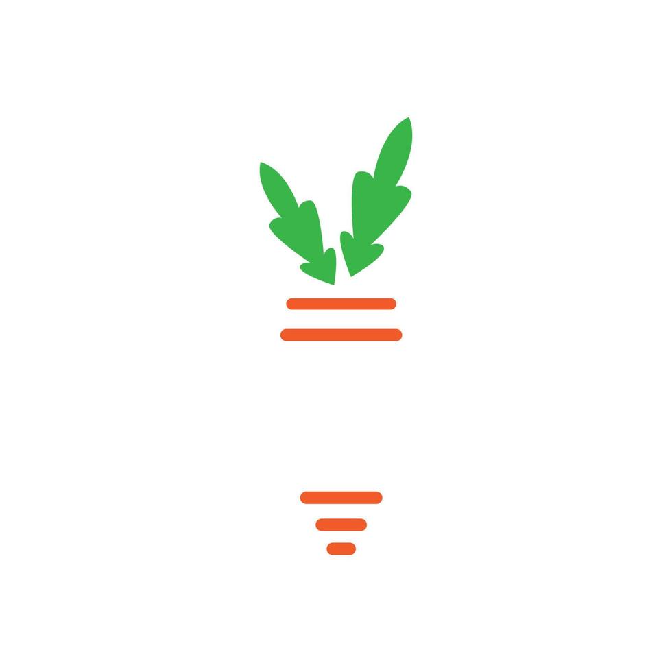 modern simple stripe carrot logo design vector graphic symbol icon illustration creative idea