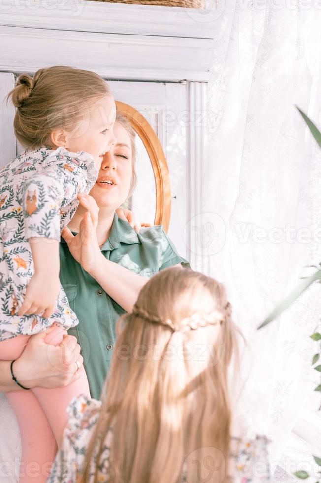 mother mom kid arm home photo