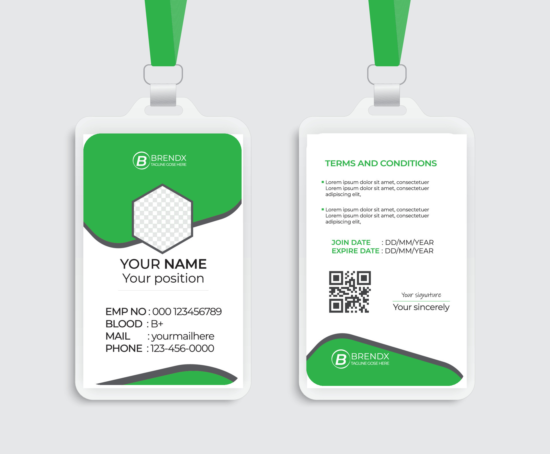 Corporate Employee Id Card Design