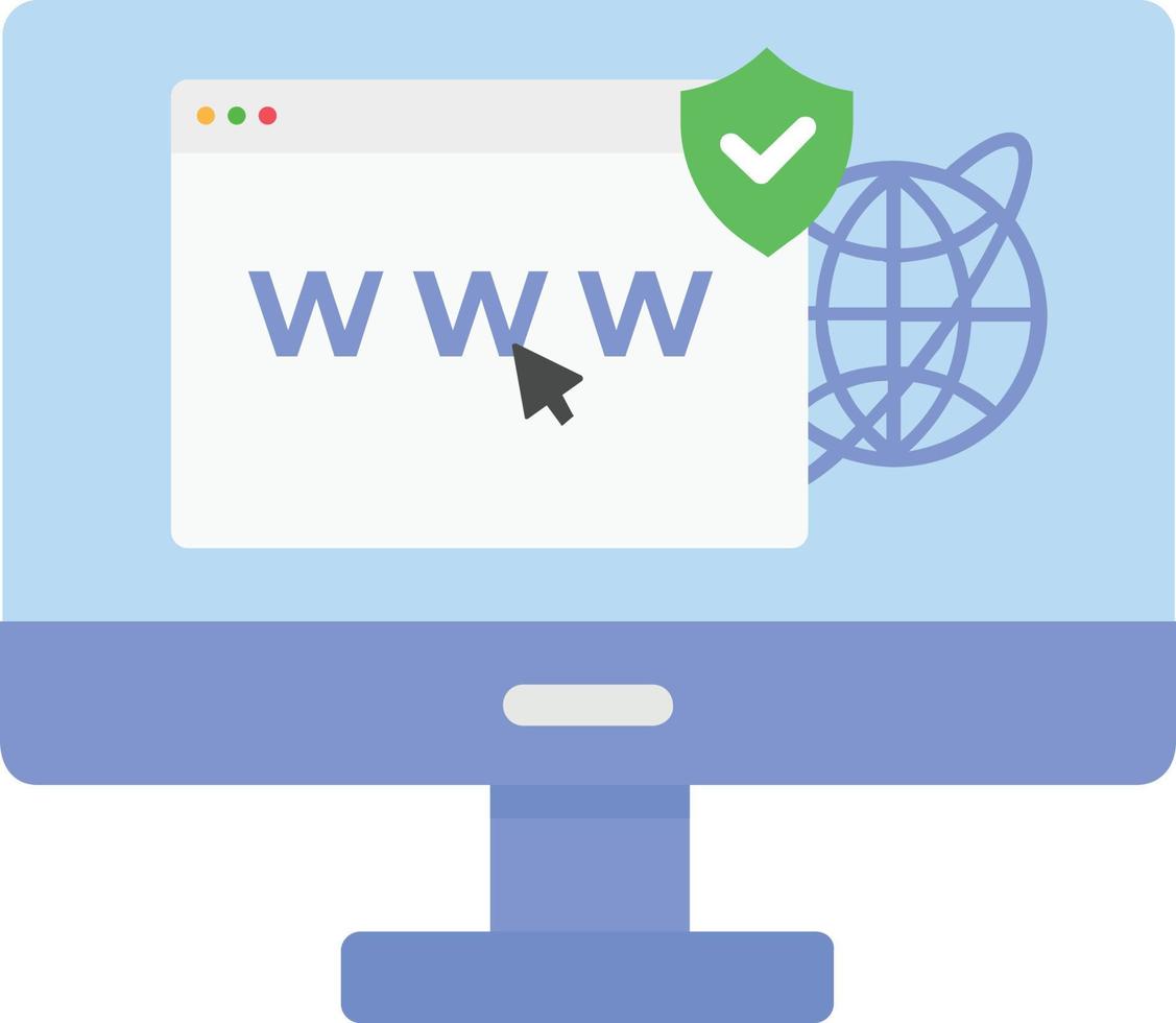 navegador de internet seguro vector