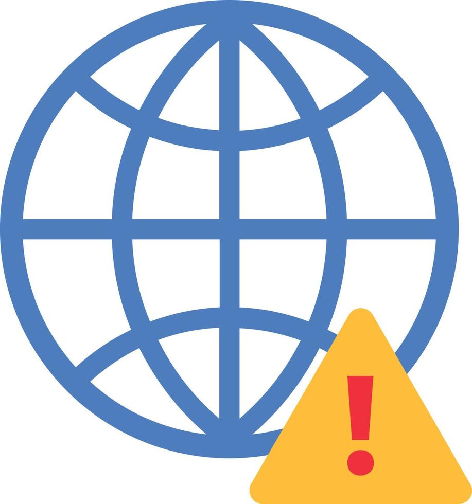 Internet Warning Attention vector