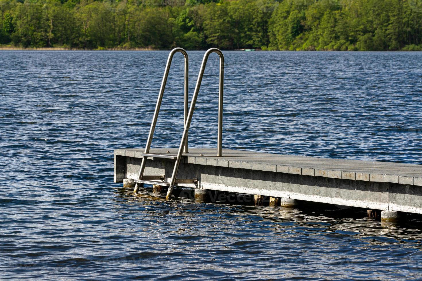 Bathing jetty lake photo