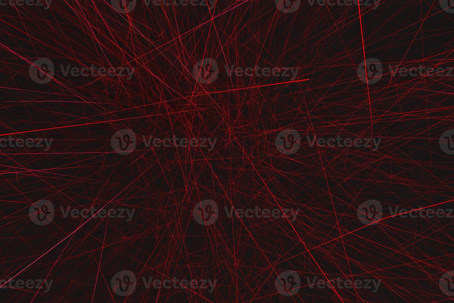 Red irregular linear chaos effect background texture. Abstract technology and futuristic 3d illustration photo