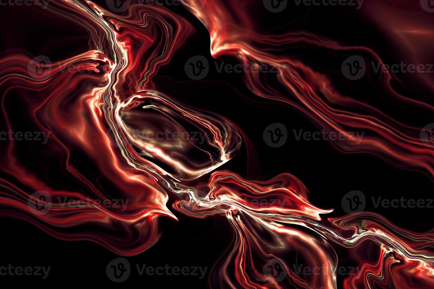 Vibrant swirl of paint splash in glowing colors 3d rendering. Abstract holographic liquid background texture photo