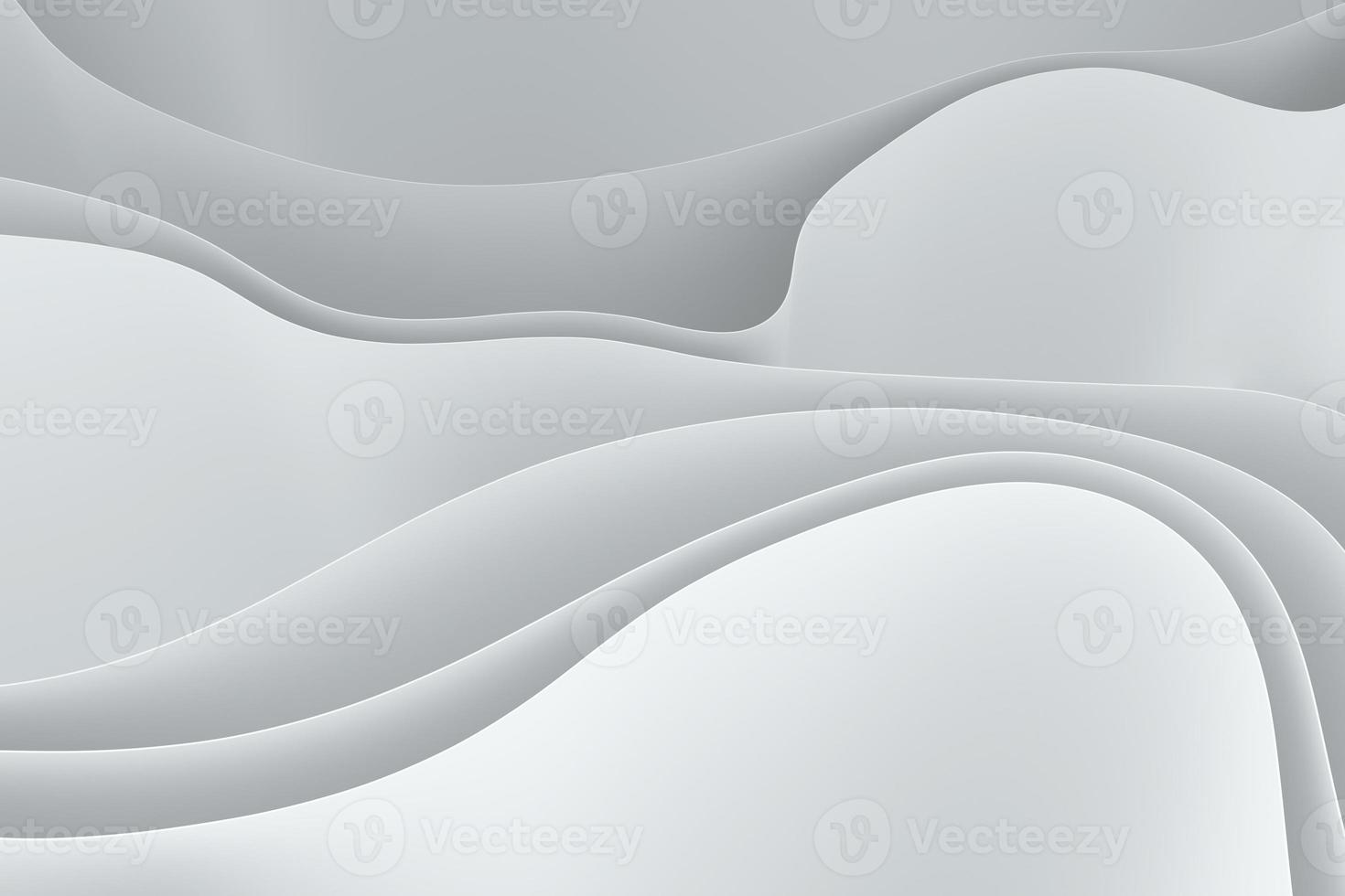 Elegant tracery smooth curve 3d illustration. Dynamic wallpaper in gray color. Abstract twisted wave background photo