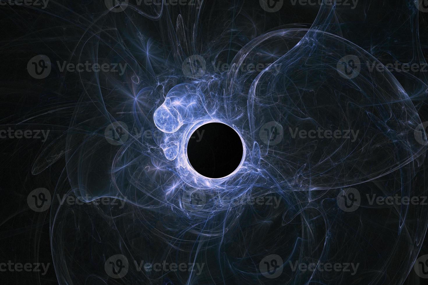 Dark hole futuristic 3d rendering background photo