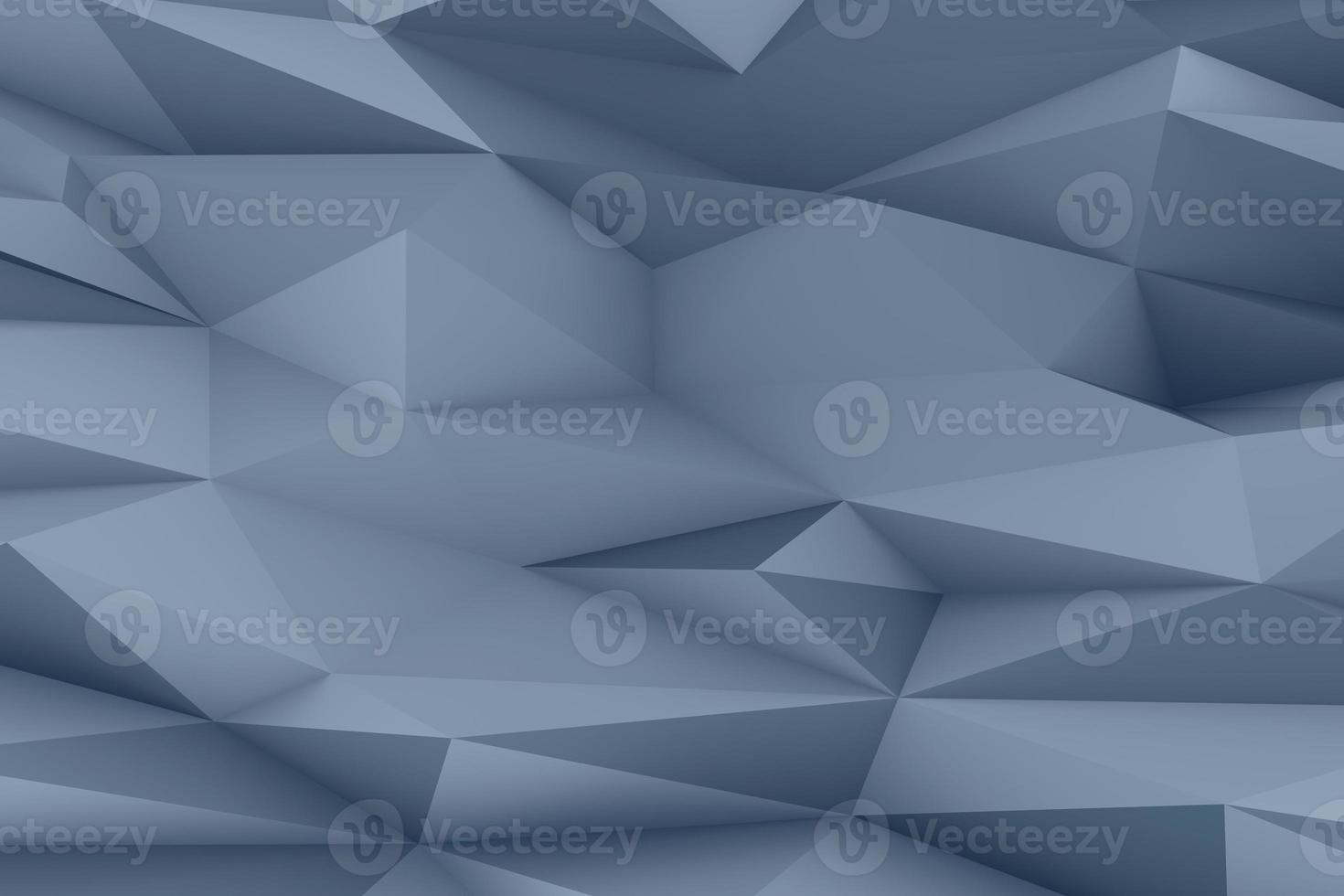 Dark silver gray low poly 3d rendering. Abstract realistic polygon background photo