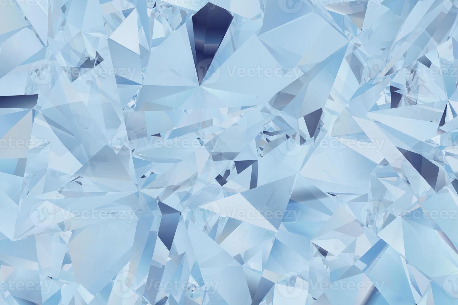 Light blue 3d rendering of the geometric background of abstract reflection broken glass looks like a kaleidoscope texture design for landing page, cards, fabric print, invitation, and presentation photo