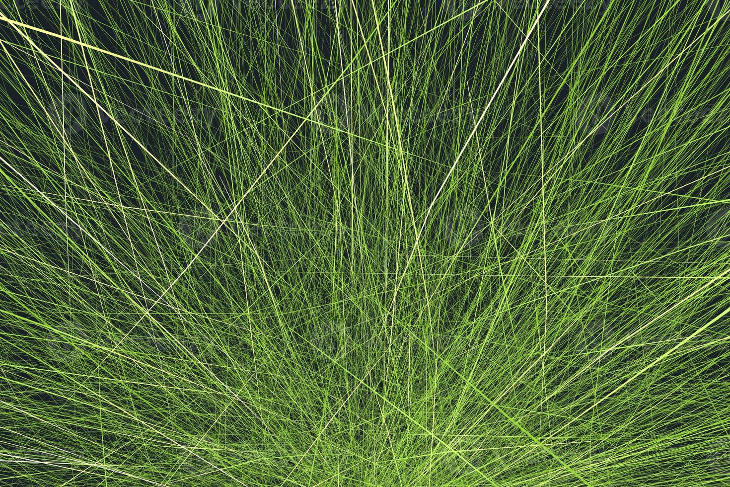 Chaotic abstract line light green decorative background in technology style. Abstract psychedelic 3d rendering photo