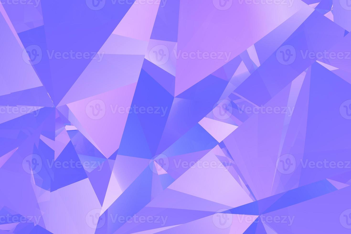 The modern purple color of polygonal broken glass three-dimensional background design. Abstract 3d rendering photo