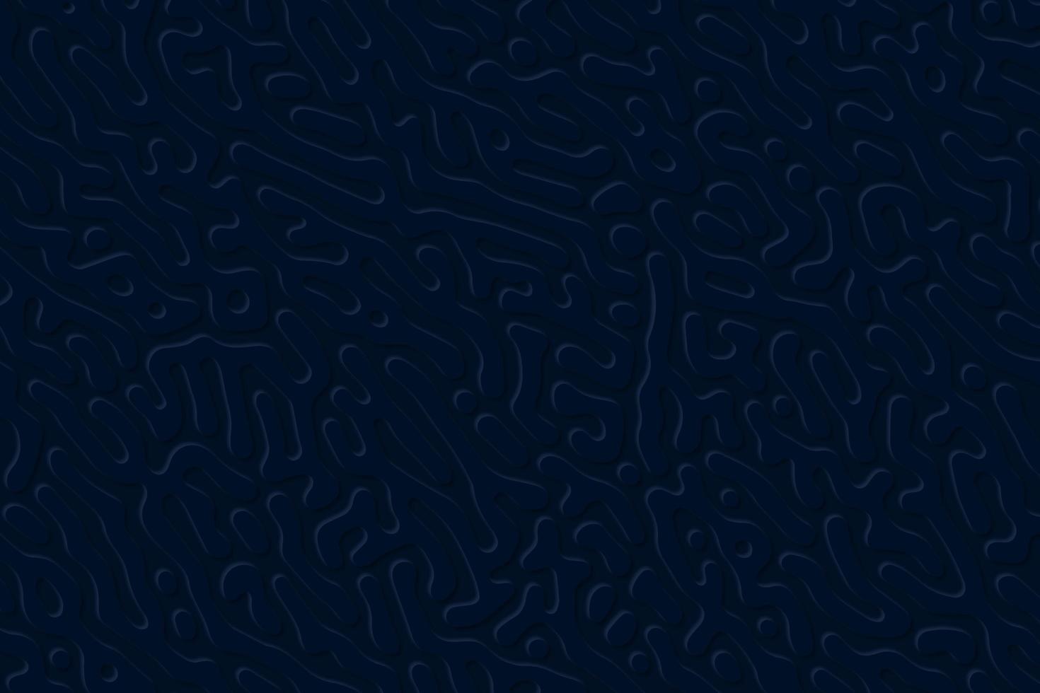 Black organic dynamic lines background in a minimalist style. Abstract geometric 3d rendering in Neomorphism style photo