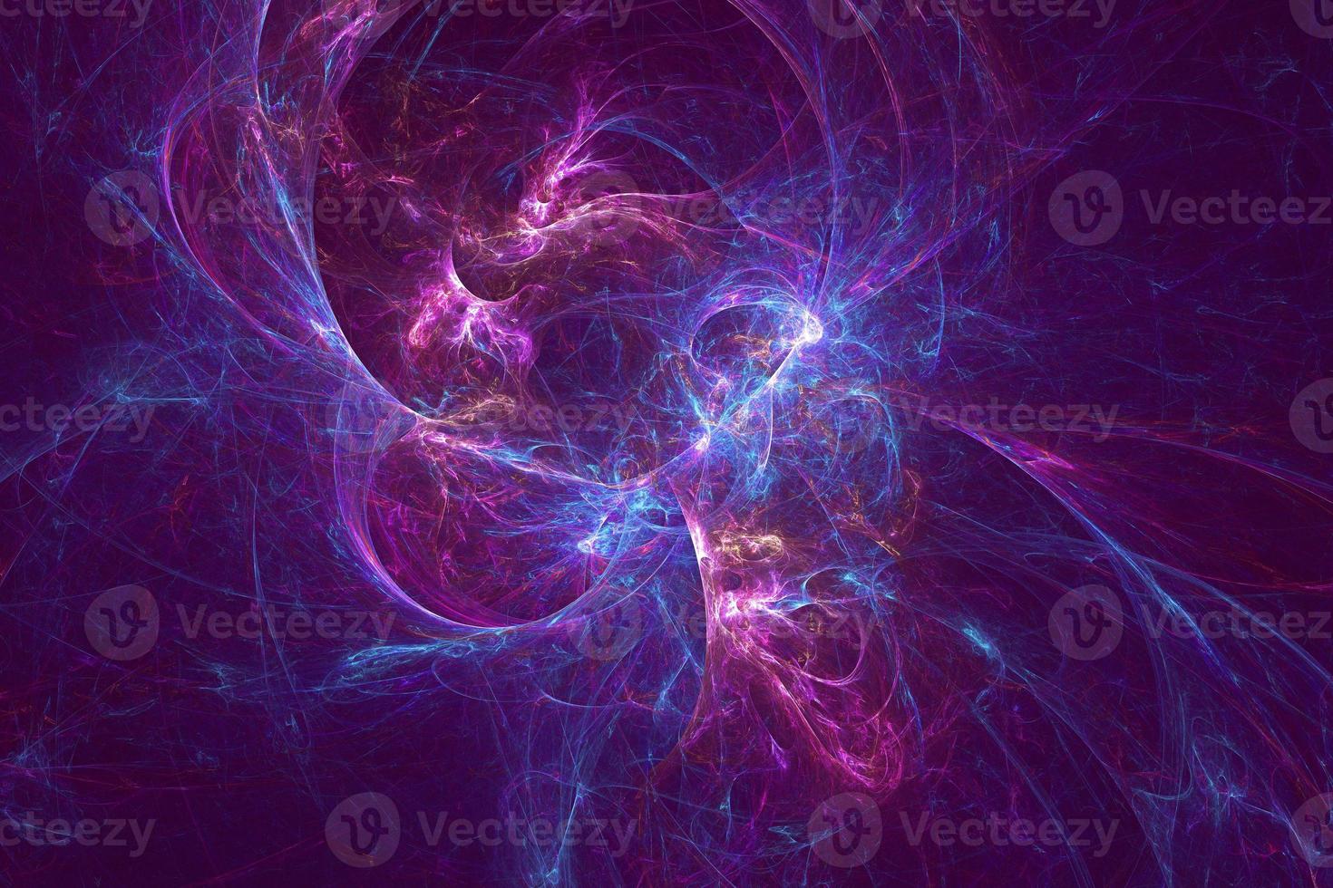 Tech smooth wavy neon surface design 3d illustration. Abstract smoky wave background in technology and futuristic style photo