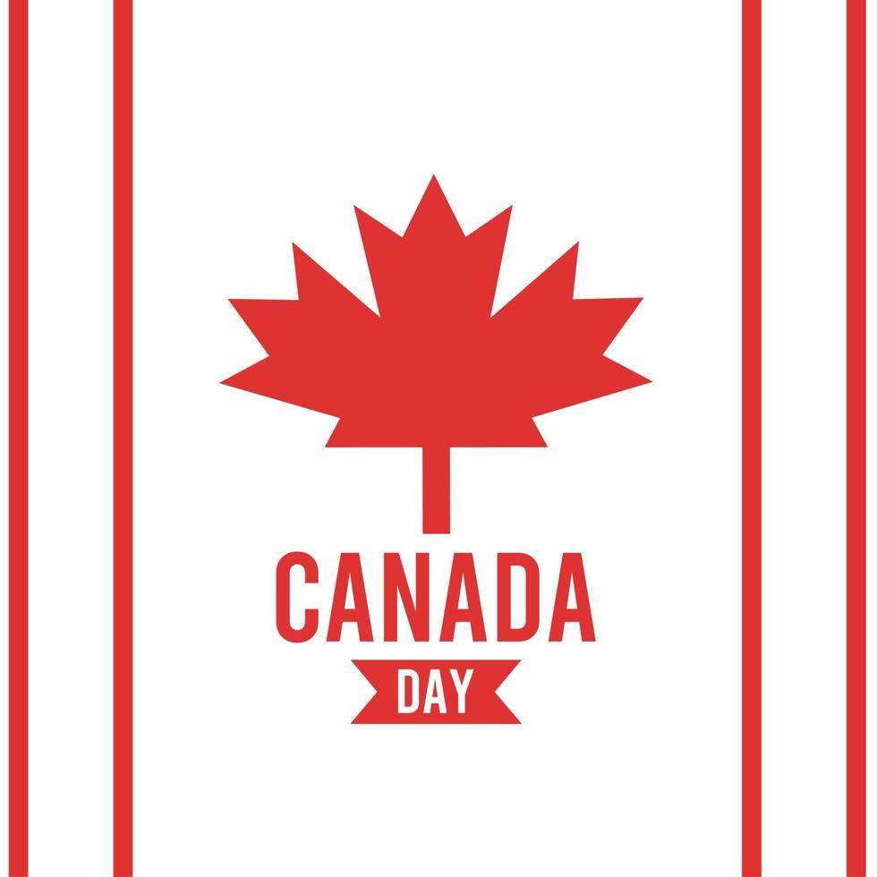 happy canada day background on july 1 vector
