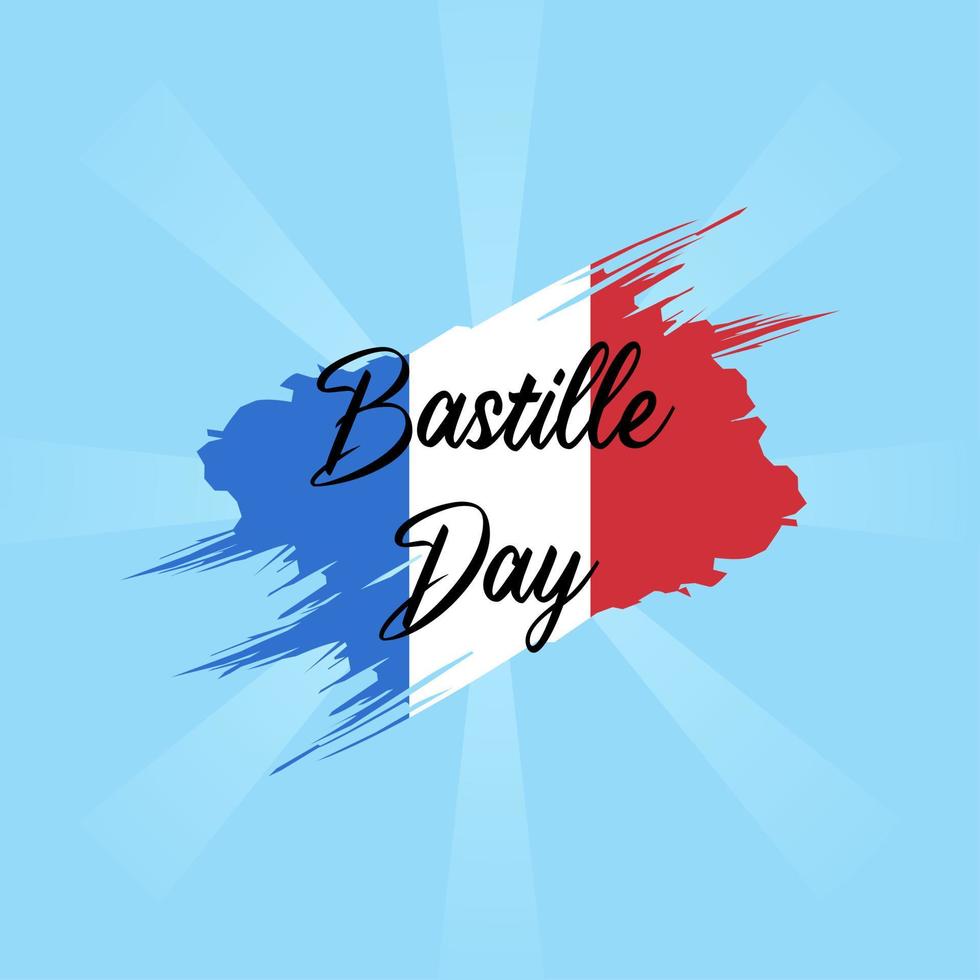 Bastille Day illustrations for Bastille Day celebrations, posters, greeting cards, social media posts and more vector