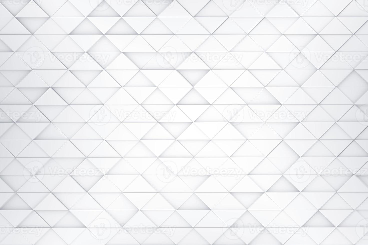 Abstract white mosaic wall background design. Clean and modern geometric 3d rendering photo