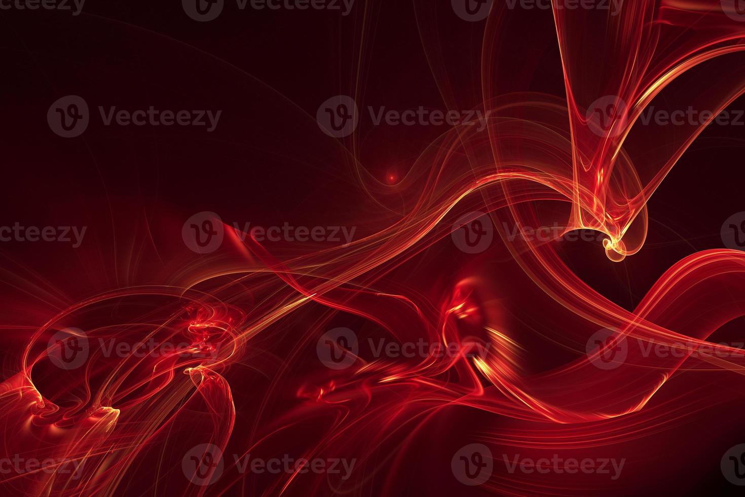 Deep red smooth wavy surface design 3d illustration. Abstract smoky wave background in technology and futuristic style photo