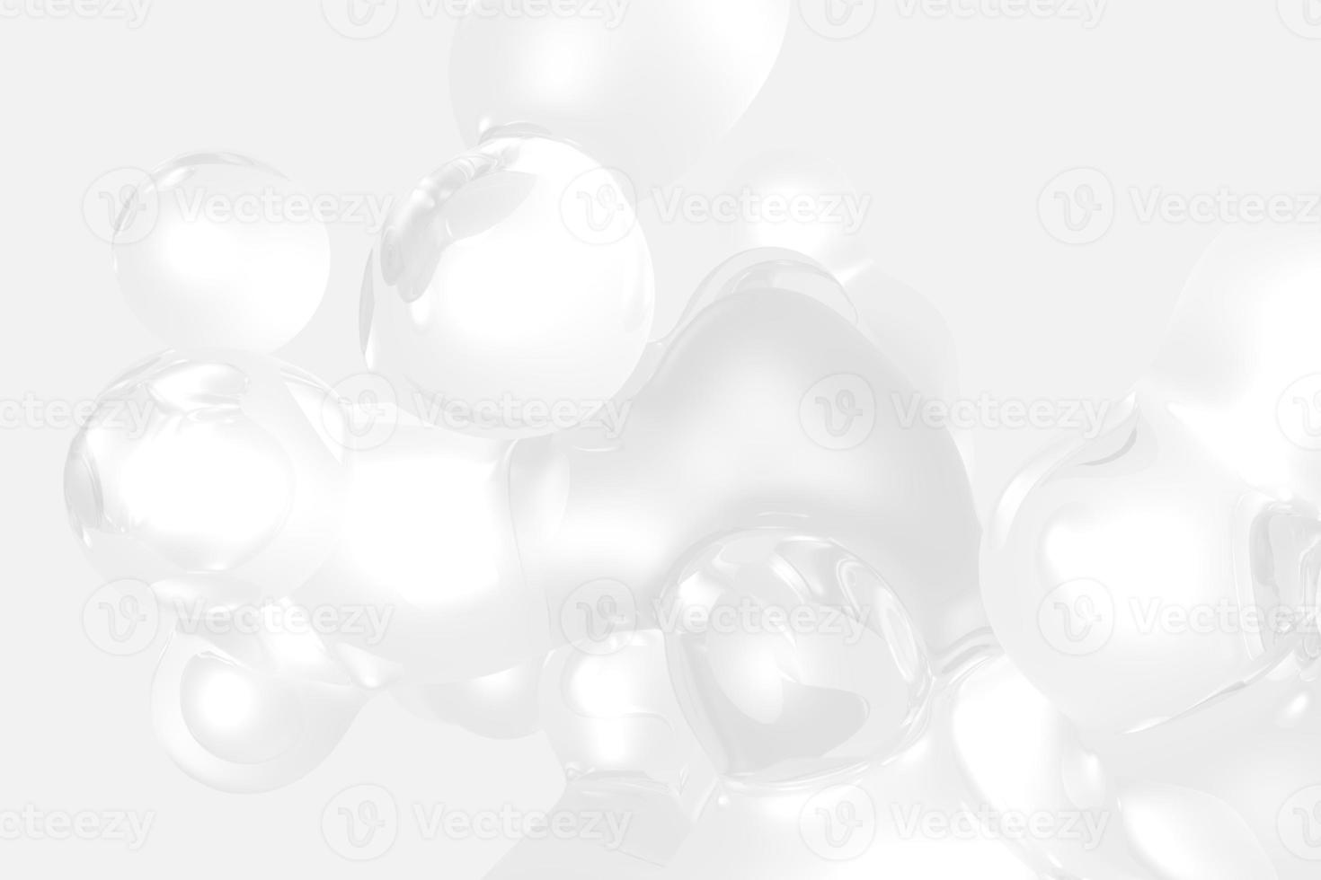Dynamic metaball motion generative art. Abstract 3d liquid bubble background for print, poster, landing, card and presentation photo