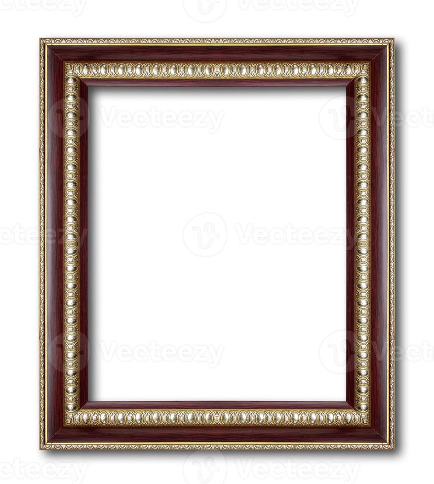 Antique Frame Isolated On White Background photo