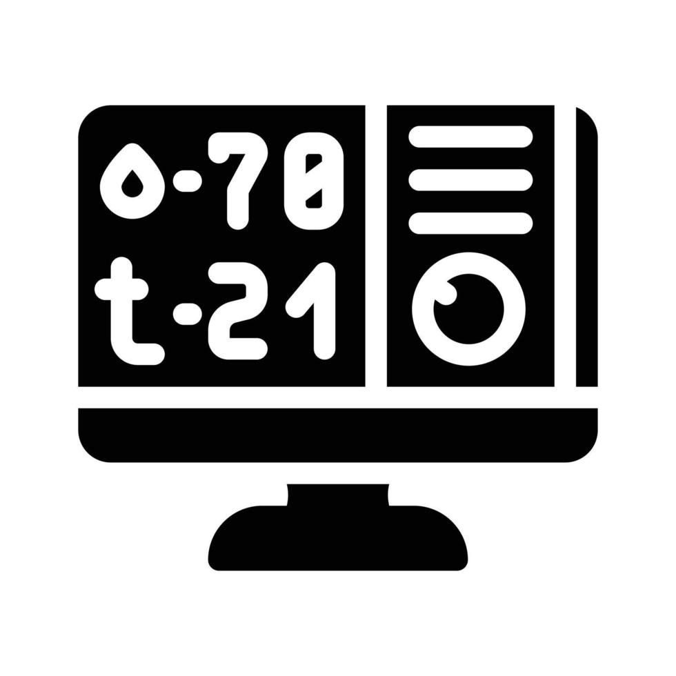temperature and humidity control glyph icon vector illustration