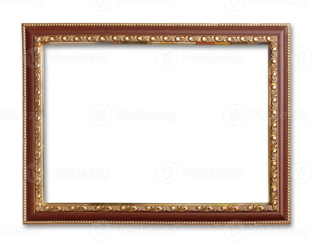 antique frame on the white background photo