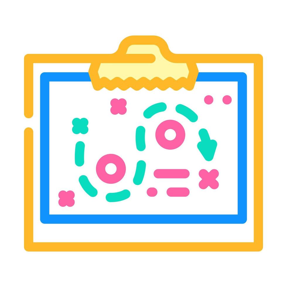 startup strategy board color icon vector illustration