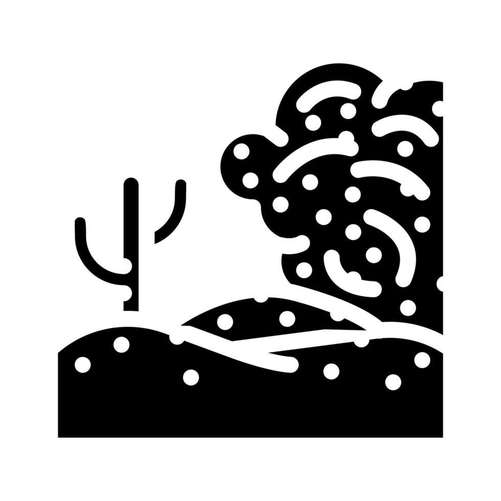 sand egypt desert glyph icon vector illustration