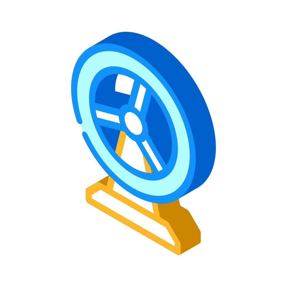 hamster wheel pet toy isometric icon vector illustration