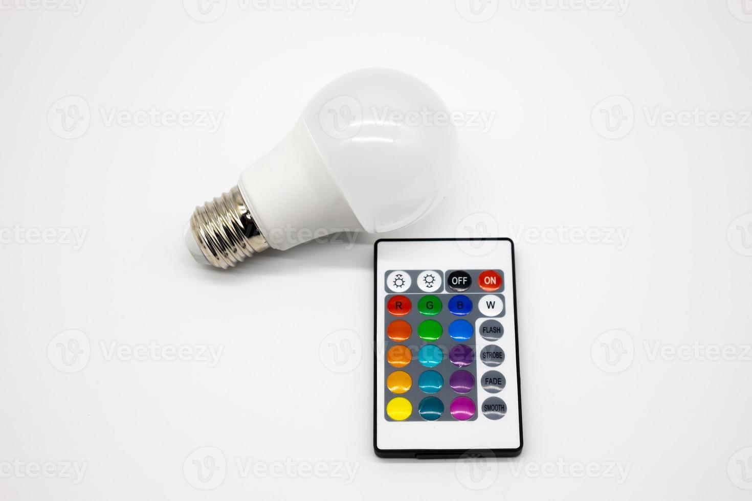 LED bulbs isolated on white background. photo