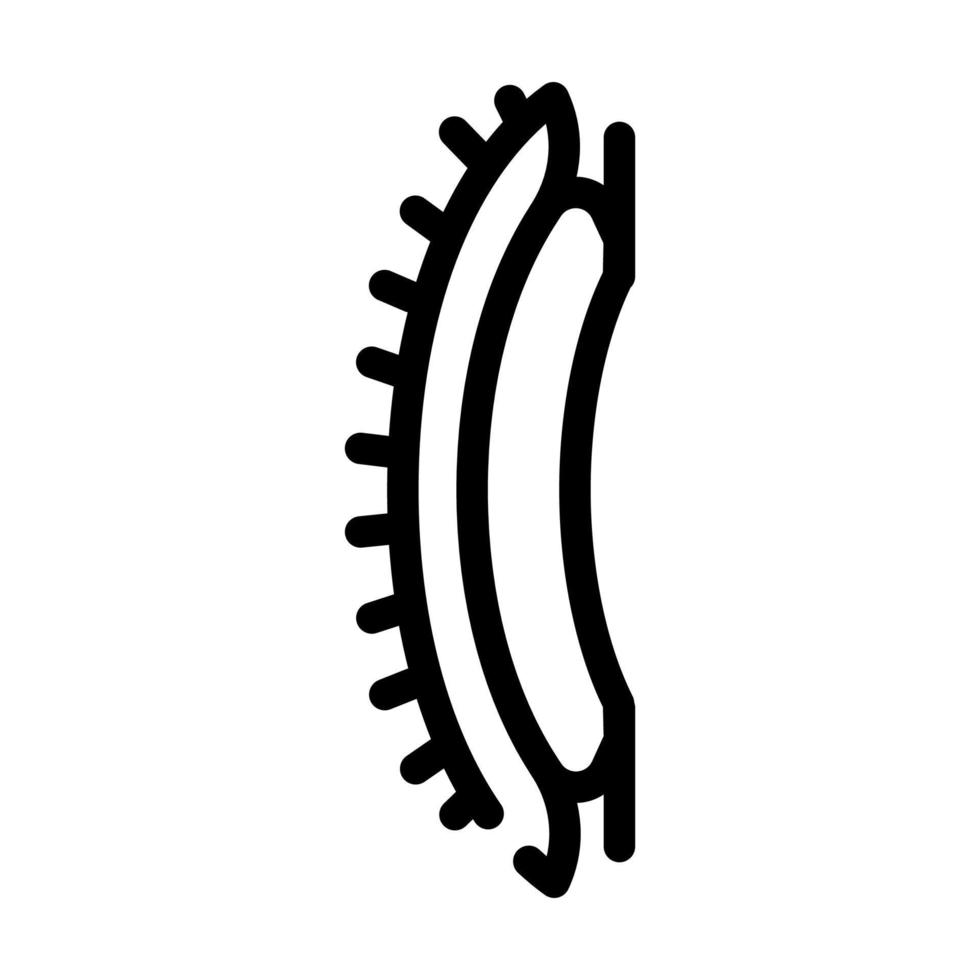 peine mascota juguete línea icono vector ilustración