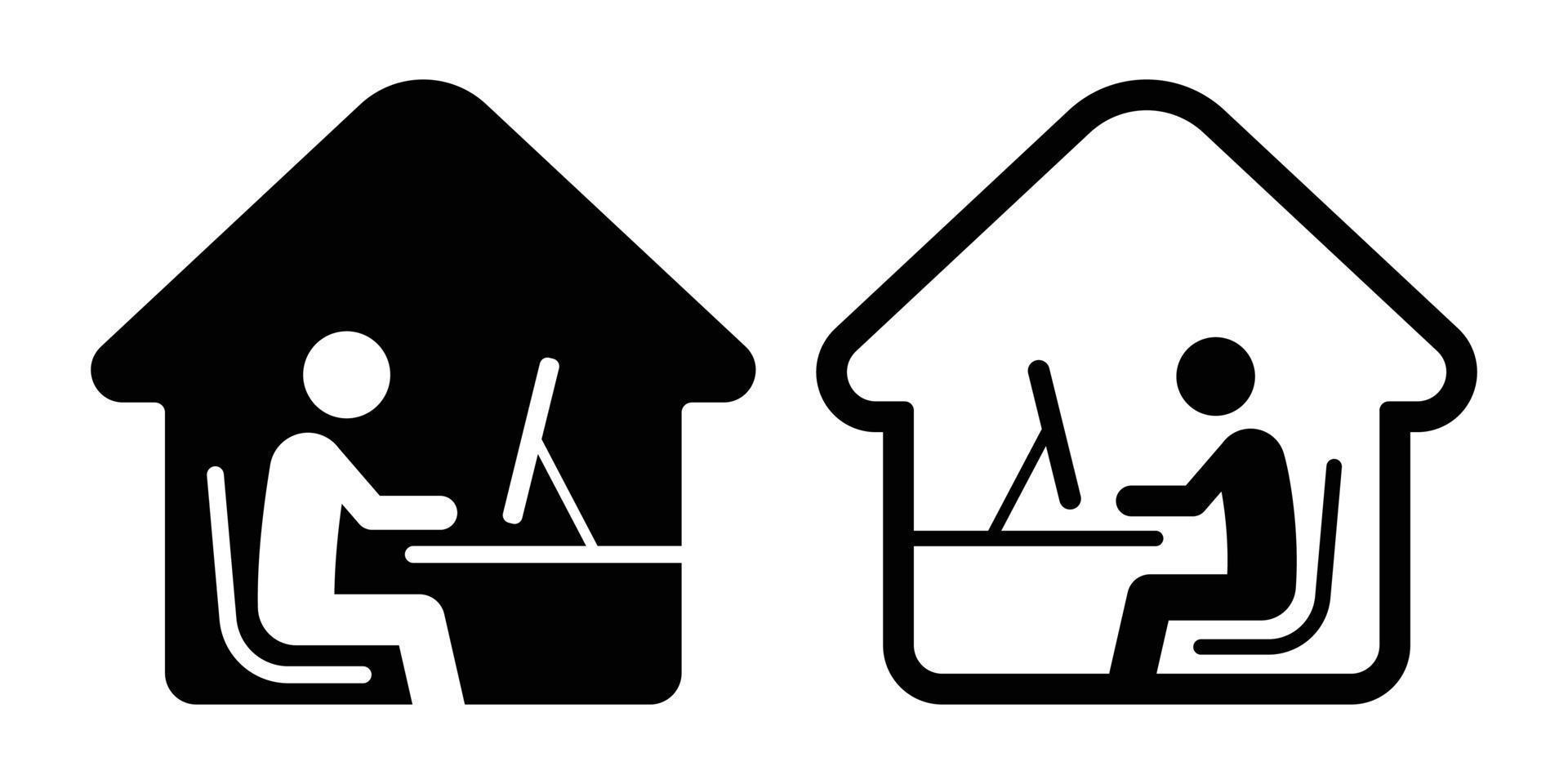 work from home symbol vector