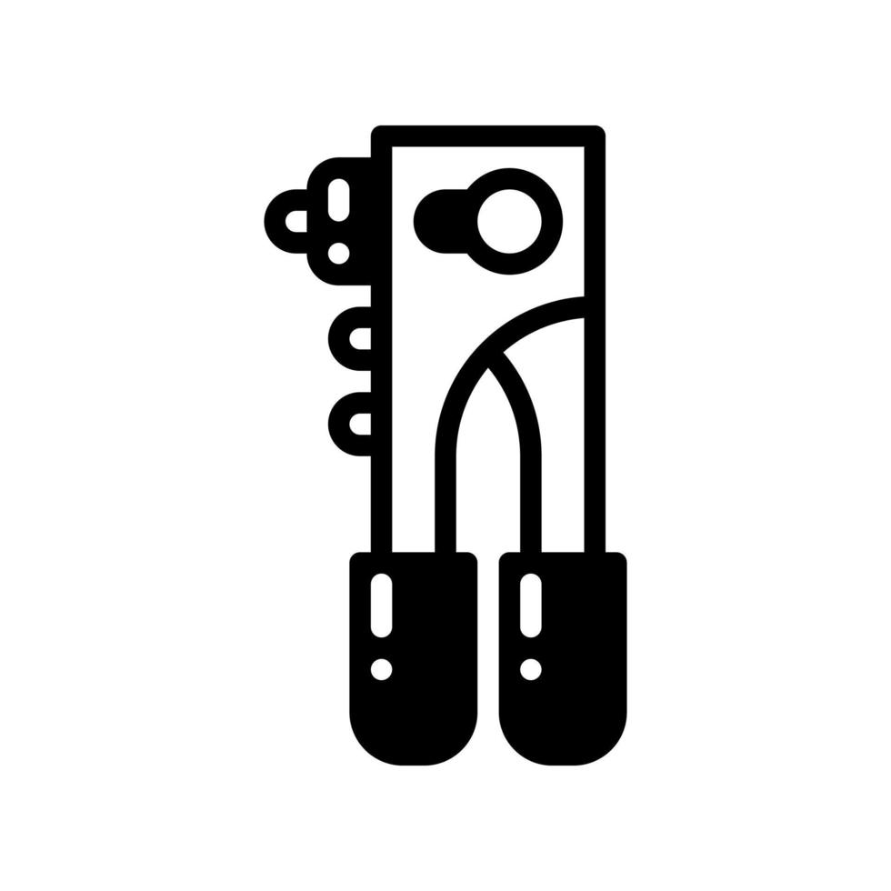 riveter solid style icon. vector illustration for graphic design, website, app