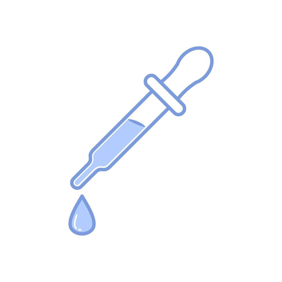 icono de cuentagotas. icono de pipeta. signo de gotero de medicina. ilustración vectorial vector