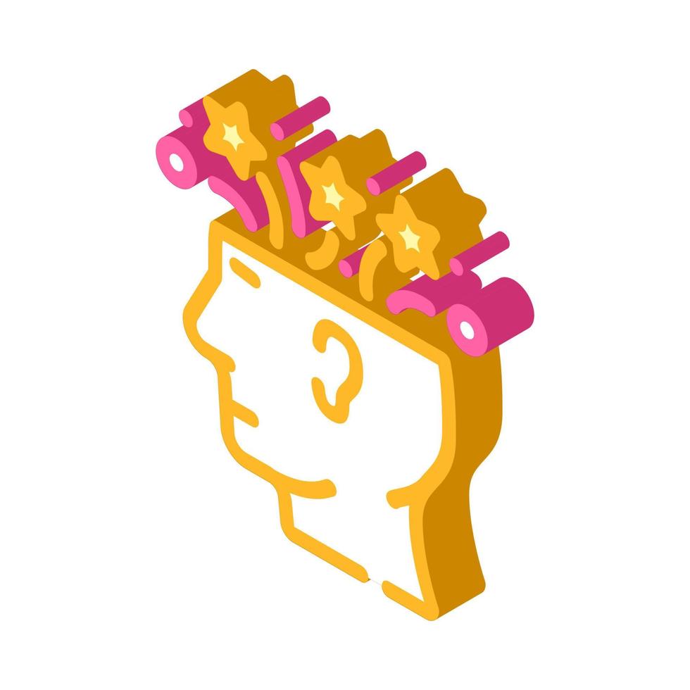 creative brainstorm isometric icon vector illustration