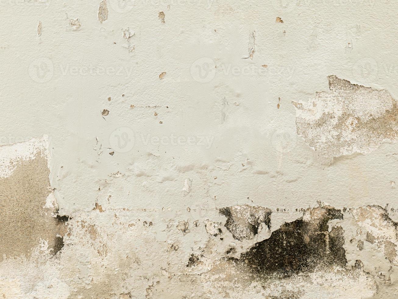 old wall texture There are traces of moisture causing flaking. There are moldy stains. photo