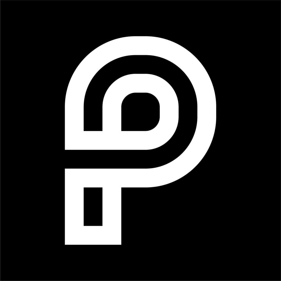 Monogram Logo Design Simple vector