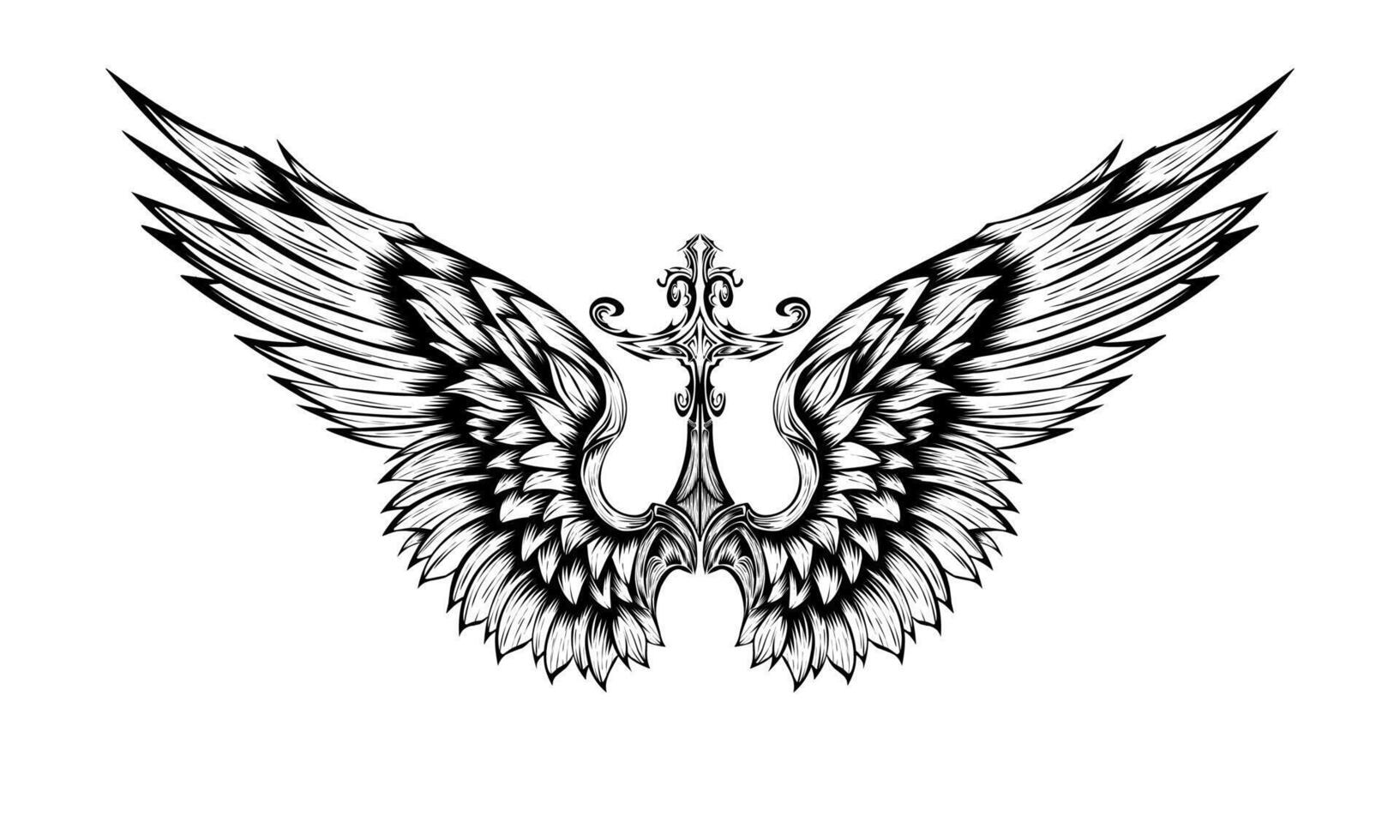 Free vector angel wings