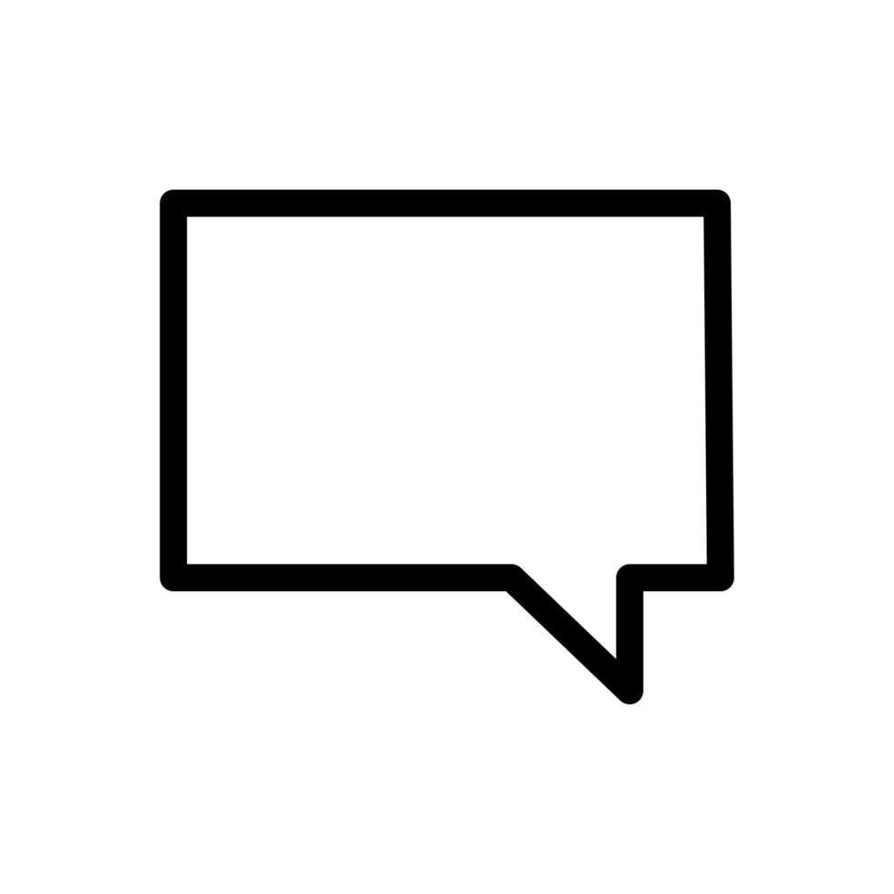 text message vector icon, speech bubble symbol. Modern and simple flat vector illustration