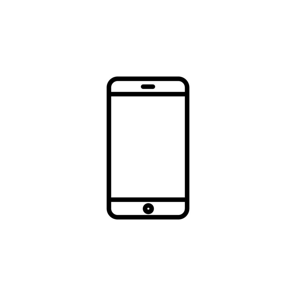Smartphone simple graphic icon vector