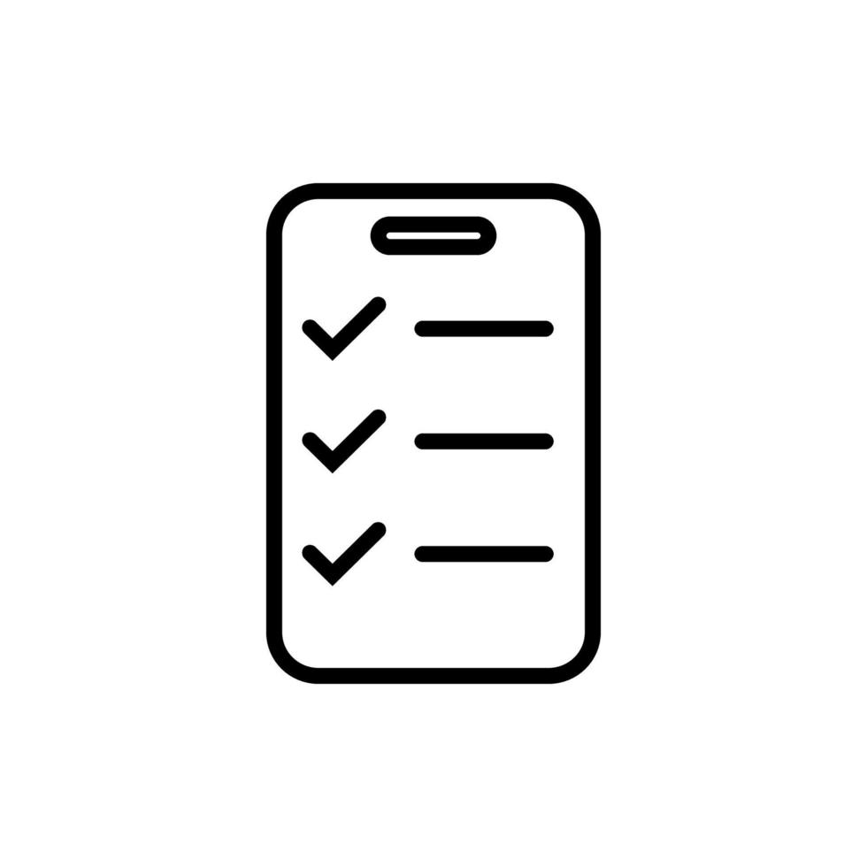 simple wishlist icon,  line art vector