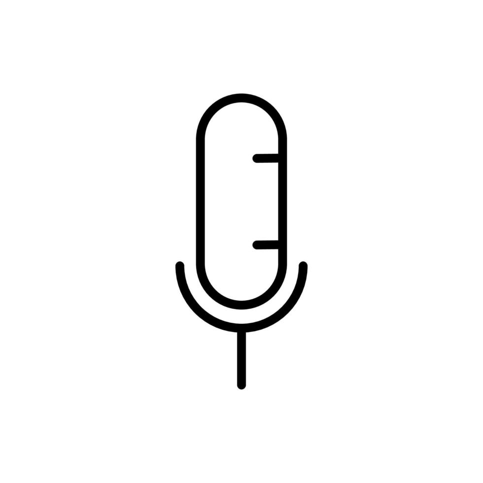 simple microphone icon vector
