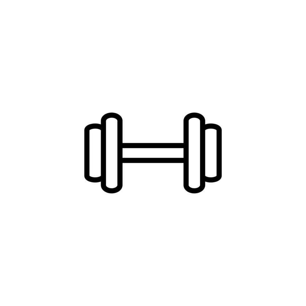 Gym Simple Dumble Illustration Art Vector