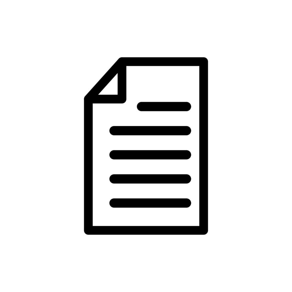 Document vektor icon vector