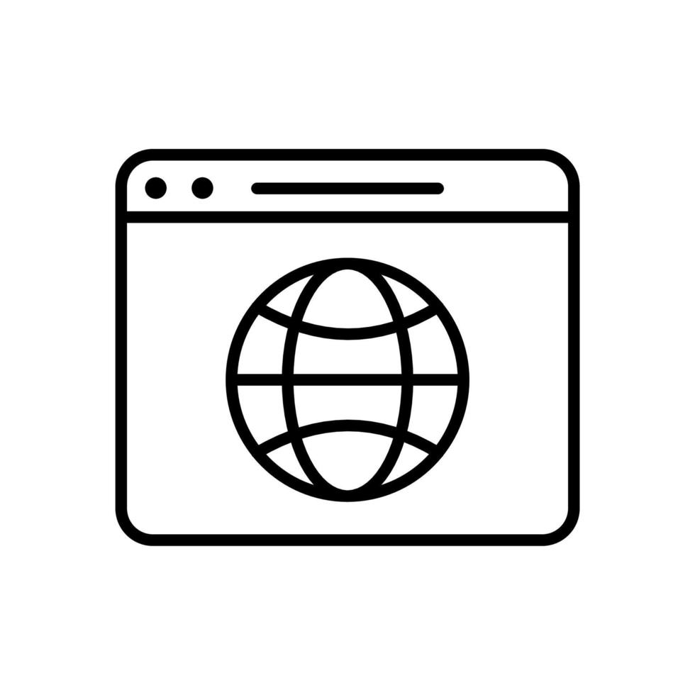 Browser Icon Vector Design Template