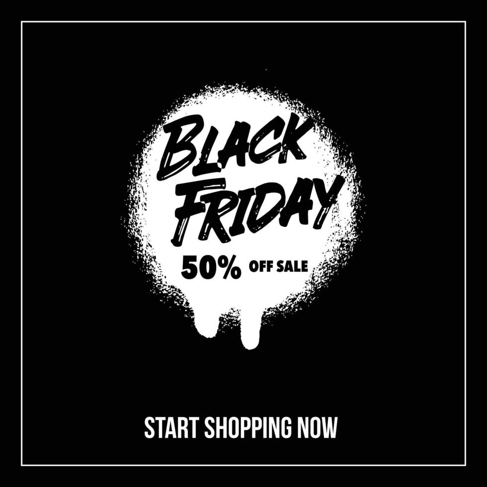 black friday banner template vector