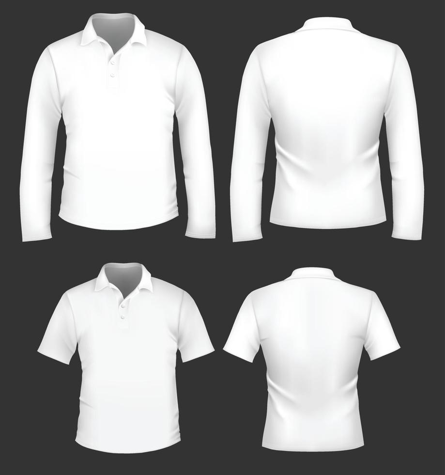 ilustración de camiseta de plantilla en blanco vector