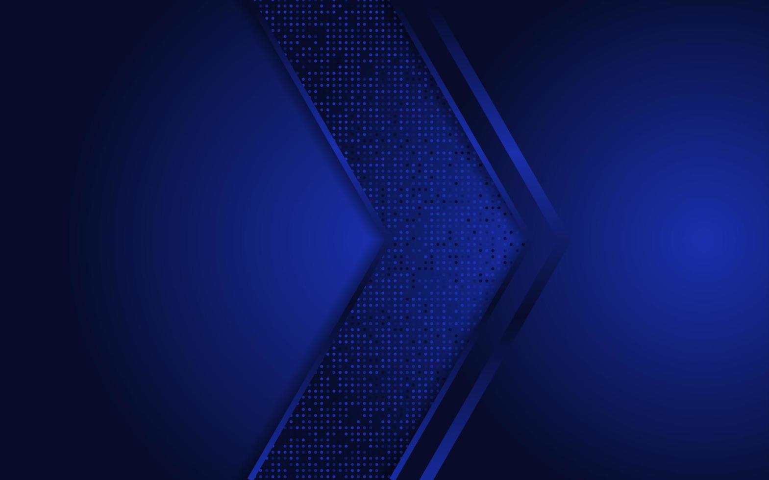 Abstract blue background with dynamic shape vector