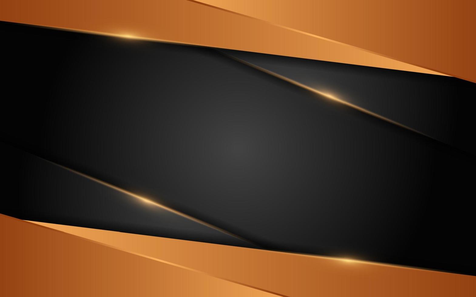 Abstract dynamic orange combination with black background design. vector