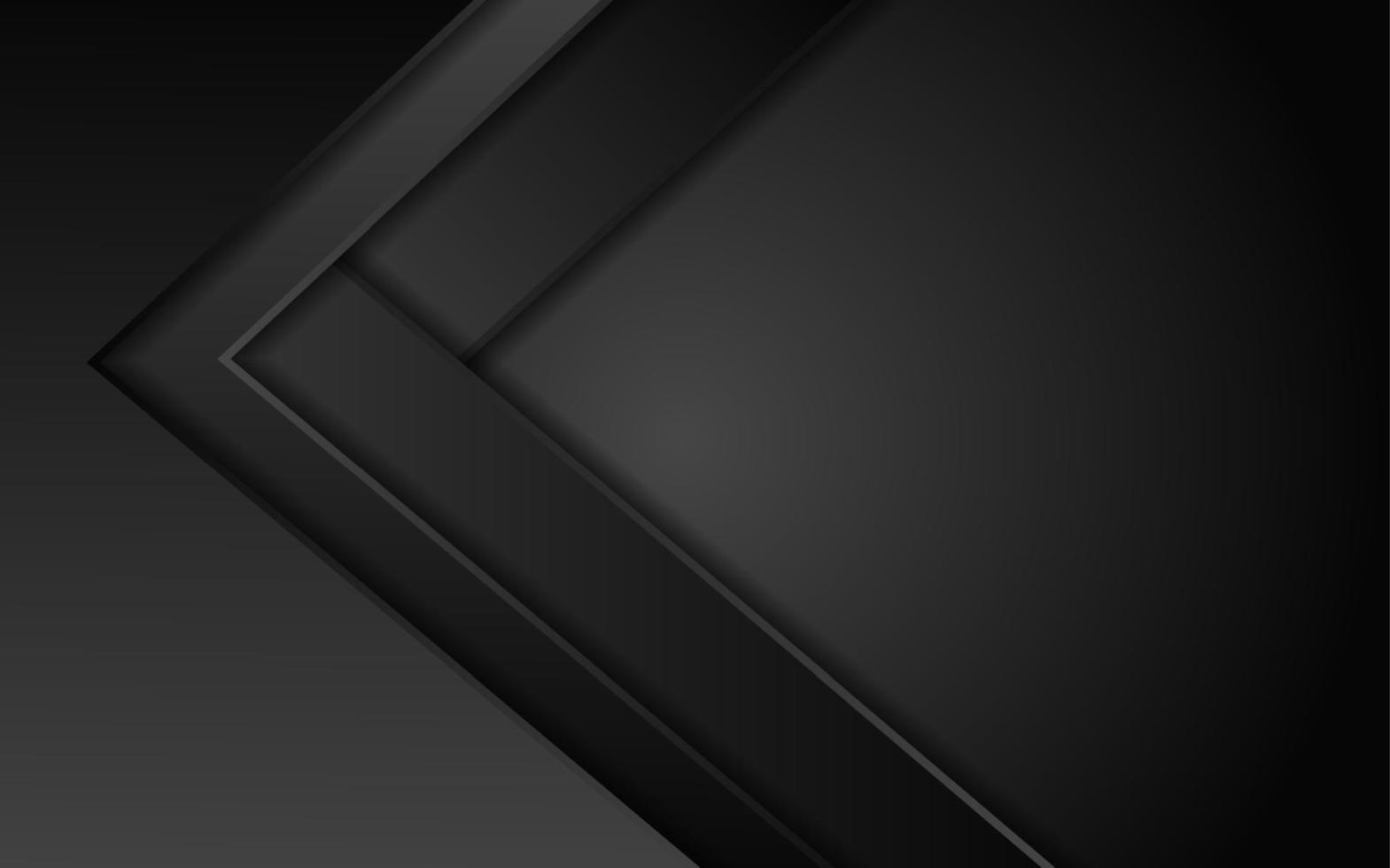 Abstract dynamic black background design vector