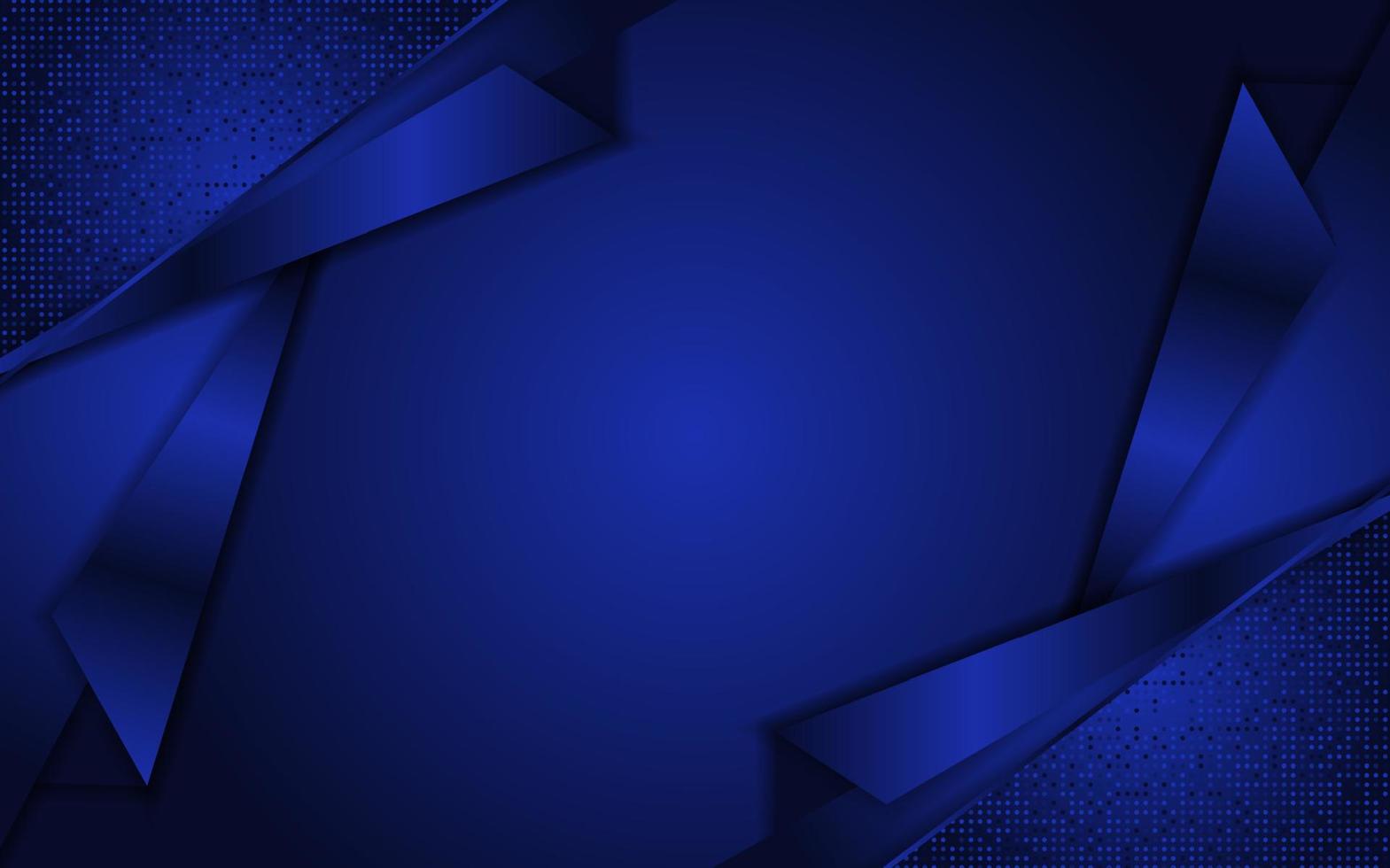 Abstract blue background with dynamic shape vector