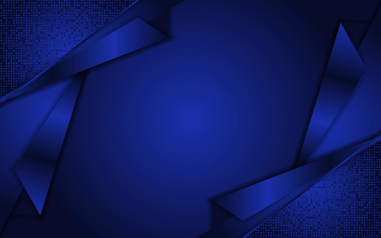 Abstract blue background with dynamic shape vector